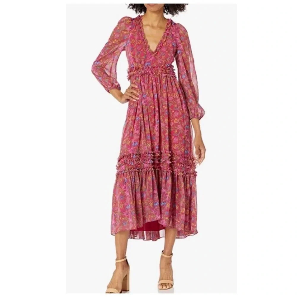 Likely Ruxton Dress in Fuchsia Multi Size 2